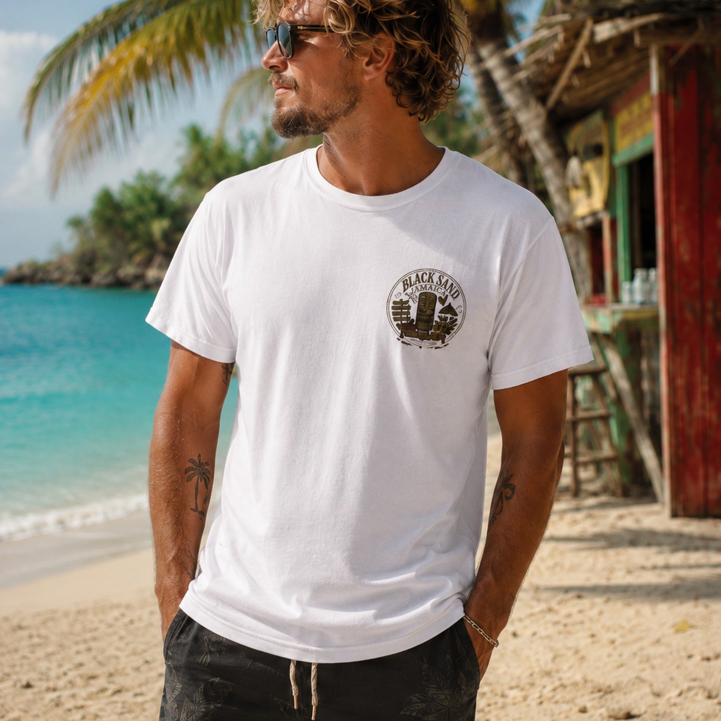 Rum & Roots T-Shirt – Black Salt Tiki